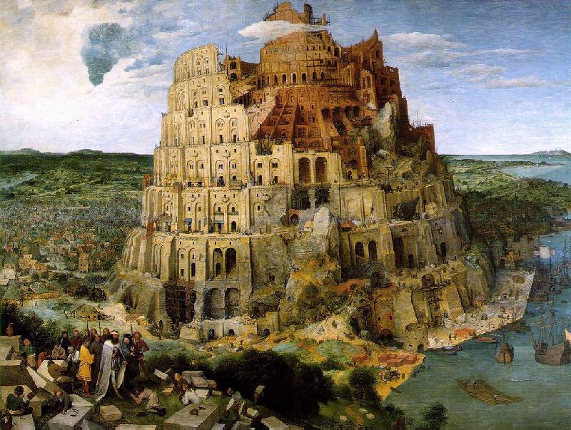 BRUEGEL, Pieter the Elder The Tower of Babel f Germany oil painting art